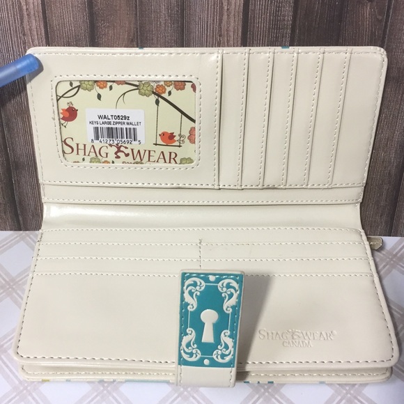 Vintage Skeleton Key Wallet - New With Tags - Cream - Ladies Women Gift Ideas - Picture 3 of 8